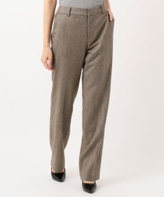 L size ONWARD(大きいサイズ) / エルサイズオンワード スラックス・ドレスパンツ | ウールストレッチツイード パンツ