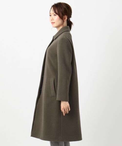 L size ONWARD(大きいサイズ) / エルサイズオンワード ステンカラーコート | ライトリバー ステンカラーコート (無地) | 詳細7