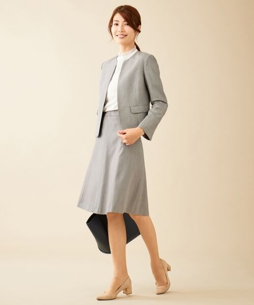 L size ONWARD(大きいサイズ) / エルサイズオンワード トップス | ブロッキングジャージー カットソー | 詳細2