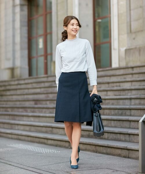 L size ONWARD(大きいサイズ) / エルサイズオンワード トップス | ブロッキングジャージー カットソー | 詳細3