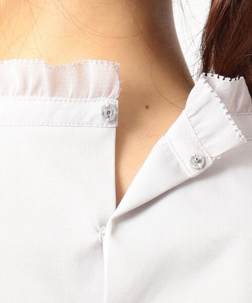 L size ONWARD(大きいサイズ) / エルサイズオンワード トップス | ブロッキングジャージー カットソー | 詳細12