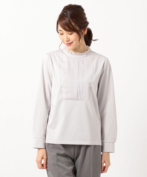 L size ONWARD(大きいサイズ) / エルサイズオンワード トップス | ブロッキングジャージー カットソー | 詳細7