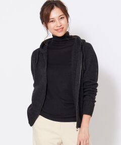 【ふんわりカシミヤ混】Soft Cashmere Mix ニットパーカー