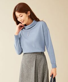 L size ONWARD(大きいサイズ) / エルサイズオンワード ニット・セーター | カシミヤ混オフネック ニット