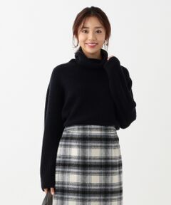 L size ONWARD(大きいサイズ) / エルサイズオンワード ニット・セーター | 【洗える】ミドルゲージ タートルネック ニット