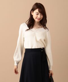 L size ONWARD(大きいサイズ) / エルサイズオンワード ニット・セーター | 【洗える】フェミニンポイント ニット