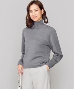 L size ONWARD(大きいサイズ) / エルサイズオンワード ニット・セーター | Wool Silk Mirano ハイネックパールニット