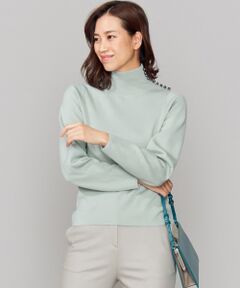 L size ONWARD(大きいサイズ) / エルサイズオンワード ニット・セーター | Wool Silk Mirano ハイネックパールニット