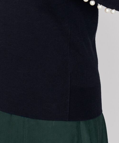 L size ONWARD(大きいサイズ) / エルサイズオンワード ニット・セーター | Wool Silk Mirano 袖パールニット | 詳細11