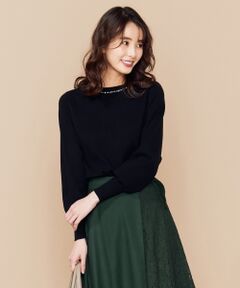 L size ONWARD(大きいサイズ) / エルサイズオンワード ニット・セーター | 【洗える】クリスタル プルオーバー