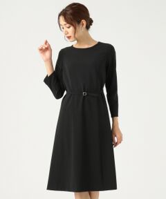 L size ONWARD(大きいサイズ) / エルサイズオンワード ミニ丈・ひざ丈ワンピース | 【セットアップ対応】セレモニーダブルクロス ワンピース