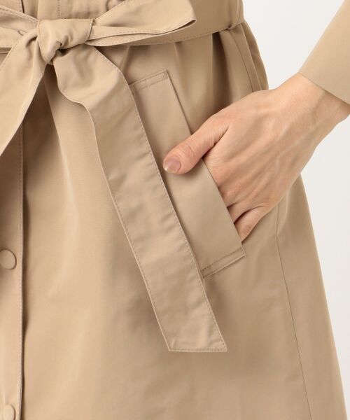 L size ONWARD(大きいサイズ) / エルサイズオンワード ステンカラーコート | 【洗える】ソフトメモリーグログラン スタンドカラーコート | 詳細9
