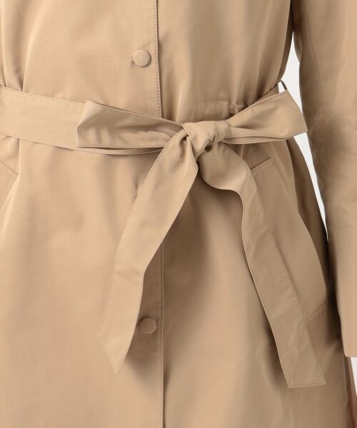 L size ONWARD(大きいサイズ) / エルサイズオンワード ステンカラーコート | 【洗える】ソフトメモリーグログラン スタンドカラーコート | 詳細10