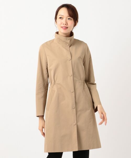 L size ONWARD(大きいサイズ) / エルサイズオンワード ステンカラーコート | 【洗える】ソフトメモリーグログラン スタンドカラーコート | 詳細14