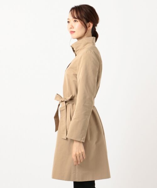 L size ONWARD(大きいサイズ) / エルサイズオンワード ステンカラーコート | 【洗える】ソフトメモリーグログラン スタンドカラーコート | 詳細4