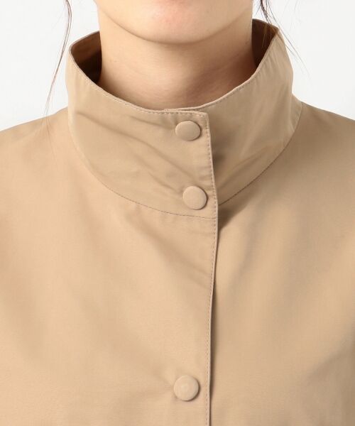 L size ONWARD(大きいサイズ) / エルサイズオンワード ステンカラーコート | 【洗える】ソフトメモリーグログラン スタンドカラーコート | 詳細6