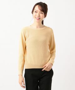 L size ONWARD(大きいサイズ) / エルサイズオンワード ニット・セーター | 【洗える】コットンアクリル片畦 ニット