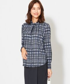 【VERY3月号掲載】Layard Check PT ボウタイブラウス