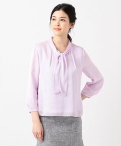 L size ONWARD(大きいサイズ) / エルサイズオンワード Tシャツ | ストライプヨーリューボウタイ カットソー