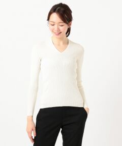 L size ONWARD(大きいサイズ) / エルサイズオンワード ニット・セーター | 【定番人気】Tratto Vネックニット