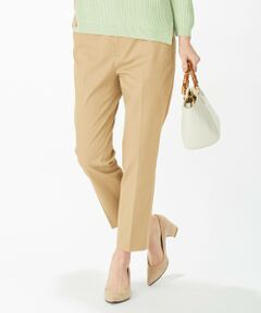 L size ONWARD(大きいサイズ) / エルサイズオンワード その他パンツ | 【透けにくい】洗えるボディシェルコットンストレッチ パンツ