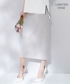 L size ONWARD(大きいサイズ) / エルサイズオンワード ミニ・ひざ丈スカート | 【WEB＆一部店舗限定】ストレッチスエード スカート