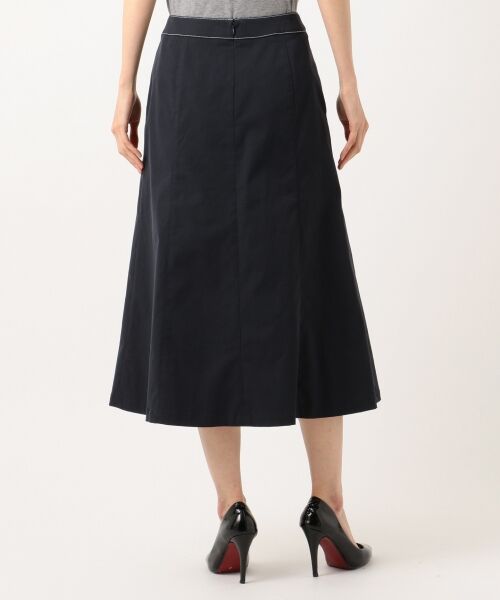 L size ONWARD(大きいサイズ) / エルサイズオンワード ミニ・ひざ丈スカート | 【透けにくい】洗えるTCリネンツイル スカート | 詳細15