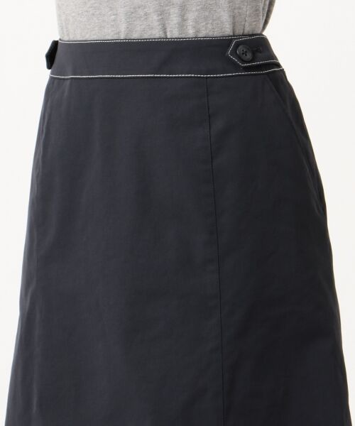 L size ONWARD(大きいサイズ) / エルサイズオンワード ミニ・ひざ丈スカート | 【透けにくい】洗えるTCリネンツイル スカート | 詳細16