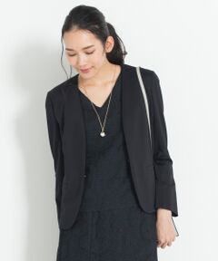 L size ONWARD(大きいサイズ) / エルサイズオンワード トップス | 【マガジン掲載】フラワージャカード レースブラウス(検索番号F56)