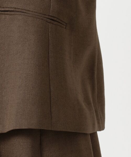 L size ONWARD(大きいサイズ) / エルサイズオンワード ノーカラージャケット | 【洗える】アイアスソフトクロス ジャケット | 詳細9