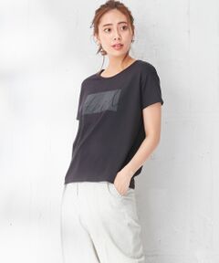 L size ONWARD(大きいサイズ) / エルサイズオンワード Tシャツ | Glitter Print Tシャツ
