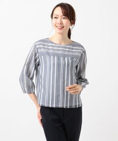 Sheer Dobby Stripe カットソー