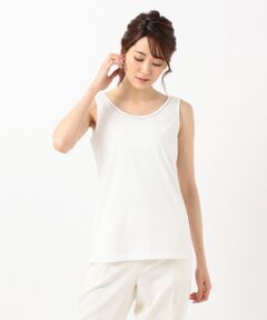 L size ONWARD(大きいサイズ) / エルサイズオンワード タンクトップ | 【UVケア】コンフォートモダールベーシック タンクトップ