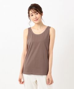 L size ONWARD(大きいサイズ) / エルサイズオンワード タンクトップ | 【UVケア】コンフォートモダールベーシック タンクトップ