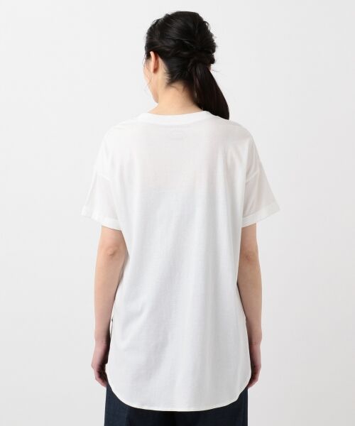 L size ONWARD(大きいサイズ) / エルサイズオンワード Tシャツ | 【L'aube】シャツテールポケット Tシャツ | 詳細5