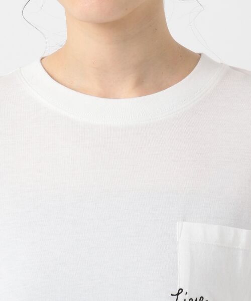 L size ONWARD(大きいサイズ) / エルサイズオンワード Tシャツ | 【L'aube】シャツテールポケット Tシャツ | 詳細6