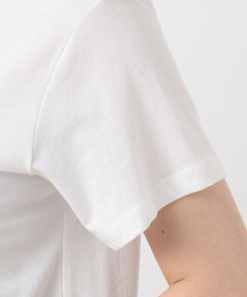 L size ONWARD(大きいサイズ) / エルサイズオンワード Tシャツ | 【L'aube】刺繍ミックスロゴ Tシャツ | 詳細9