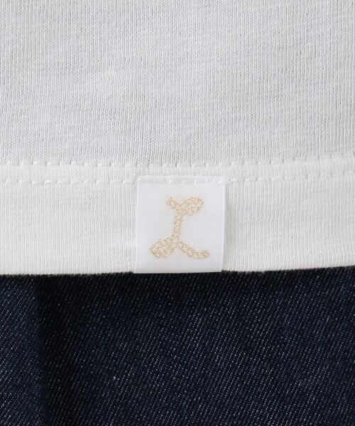 L size ONWARD(大きいサイズ) / エルサイズオンワード Tシャツ | 【L'aube】刺繍ミックスロゴ Tシャツ | 詳細11