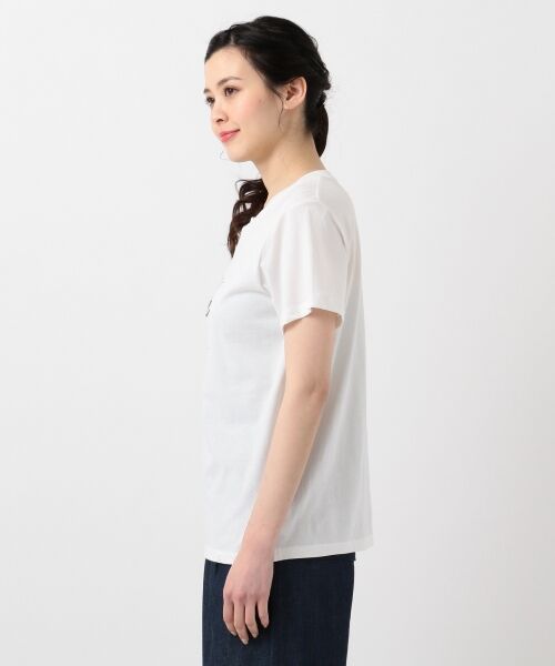 L size ONWARD(大きいサイズ) / エルサイズオンワード Tシャツ | 【L'aube】刺繍ミックスロゴ Tシャツ | 詳細6