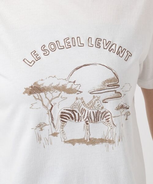 L size ONWARD(大きいサイズ) / エルサイズオンワード Tシャツ | 【L'aube】サファリロゴ Tシャツ | 詳細11