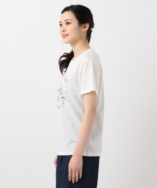 L size ONWARD(大きいサイズ) / エルサイズオンワード Tシャツ | 【L'aube】サファリロゴ Tシャツ | 詳細6