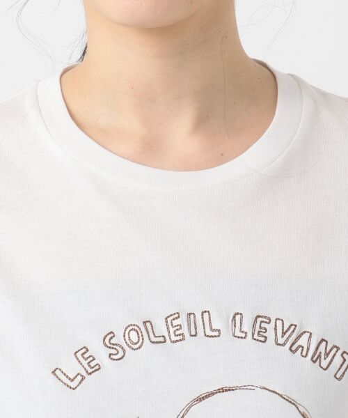 L size ONWARD(大きいサイズ) / エルサイズオンワード Tシャツ | 【L'aube】サファリロゴ Tシャツ | 詳細8