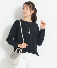 L size ONWARD(大きいサイズ) / エルサイズオンワード ニット・セーター | 【洗える】シフォンレイヤードニット