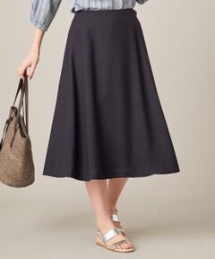 L size ONWARD(大きいサイズ) / エルサイズオンワード ミニ・ひざ丈スカート | 【洗える】アイアスソフトクロス スカート