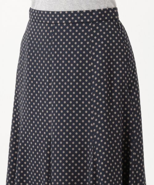 L size ONWARD(大きいサイズ) / エルサイズオンワード ミニ・ひざ丈スカート | 【洗える】アンティークデシン小紋プリント スカート | 詳細11