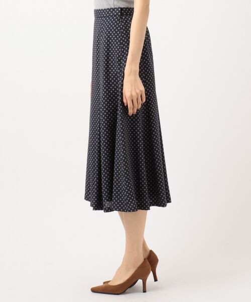 L size ONWARD(大きいサイズ) / エルサイズオンワード ミニ・ひざ丈スカート | 【洗える】アンティークデシン小紋プリント スカート | 詳細9