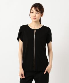 L size ONWARD(大きいサイズ) / エルサイズオンワード Tシャツ | 【定番人気】Triacetate Ponte カットソー