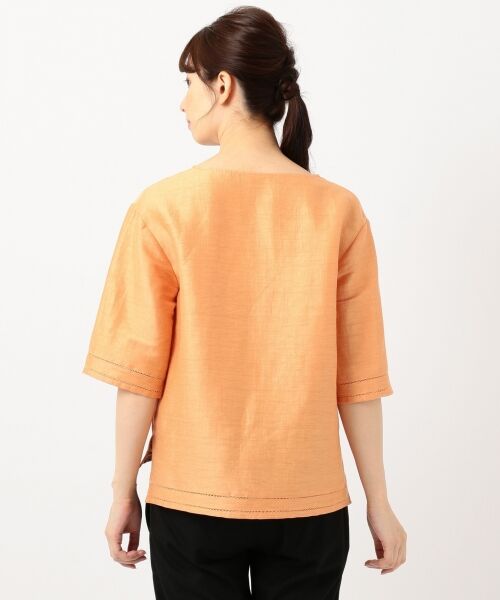 L size ONWARD(大きいサイズ) / エルサイズオンワード Tシャツ | 【洗える】Safilin Linen カットソー | 詳細8