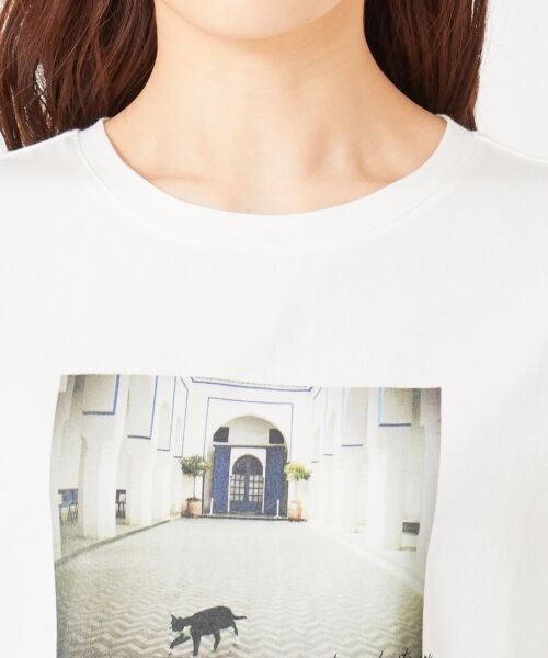 L size ONWARD(大きいサイズ) / エルサイズオンワード Tシャツ | モロッコフォトプリント Tシャツ | 詳細9