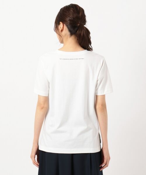 L size ONWARD(大きいサイズ) / エルサイズオンワード Tシャツ | ミニロゴ Tシャツ | 詳細2